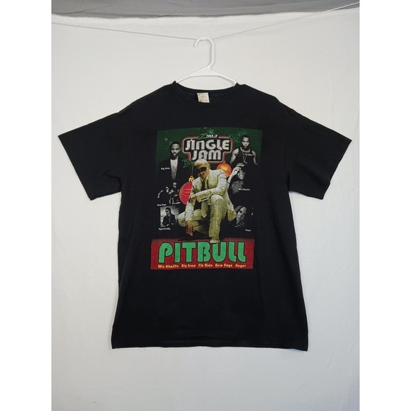 Pitbull Tour Graphic T-Shirt Jingle Jam San Diego, CA Size Large - Picture 1 of 16